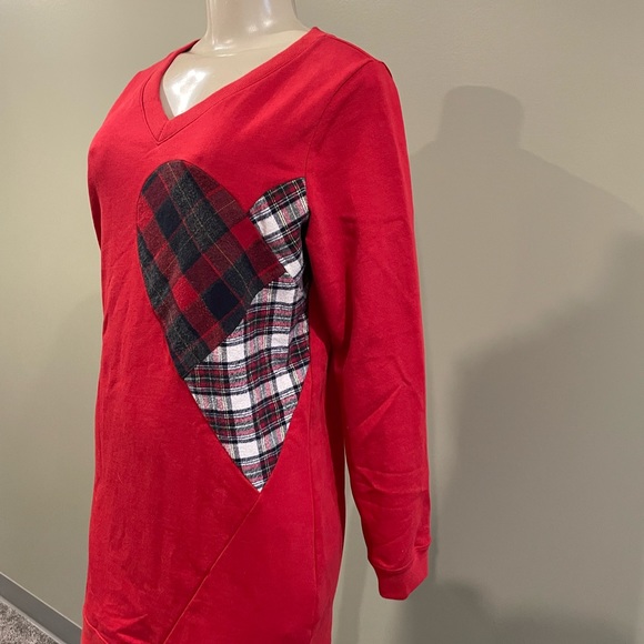 Preloved Toronto/ small red tunic sweater dress - Picture 3 of 7